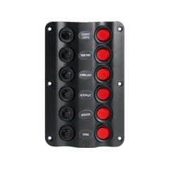 Talamex - SWICHPANEL WAVEDESIGN 6 SWITCHES 12V - 14.576.011